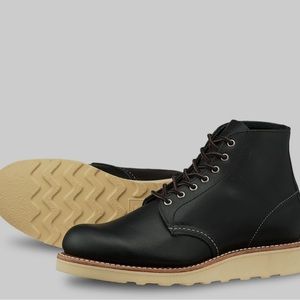 Red Wing Heritage 3450 6-inch Round Black Leather Boot